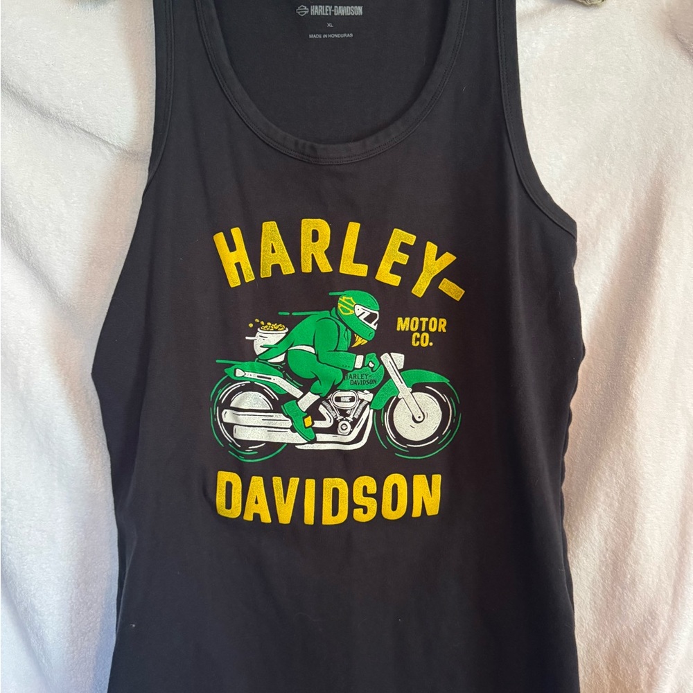 Harley-Davidson Black Graphic Tank Top XL St Patrick’s